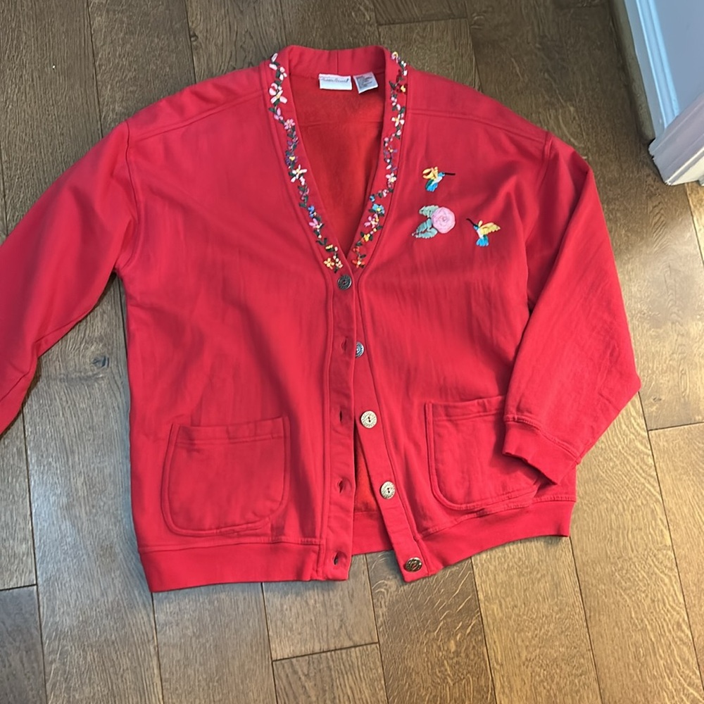 Vintage Embroidered Fleece Cardigan - Picture 3 of 14